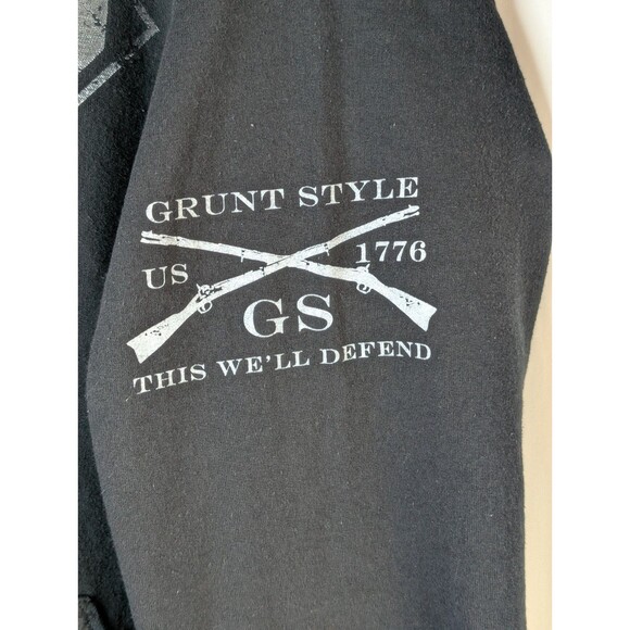 Grunt Style Blue Line Crest Long-Sleeve Hoodie for Men XL This We’ll Defend - Picture 4 of 6